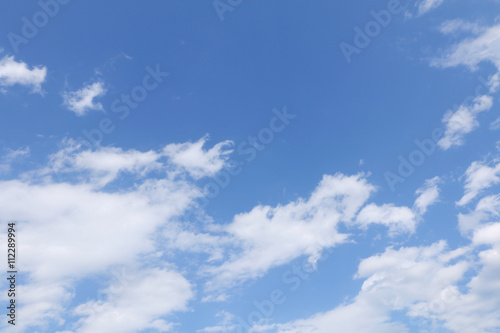 fresh blue sky and cloud background