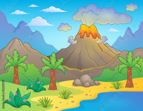 Prehistoric theme landscape 1