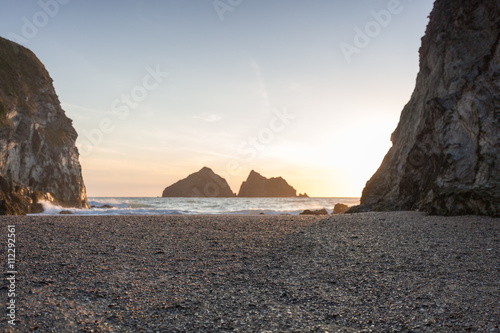 Holywell bay cornwall england UK