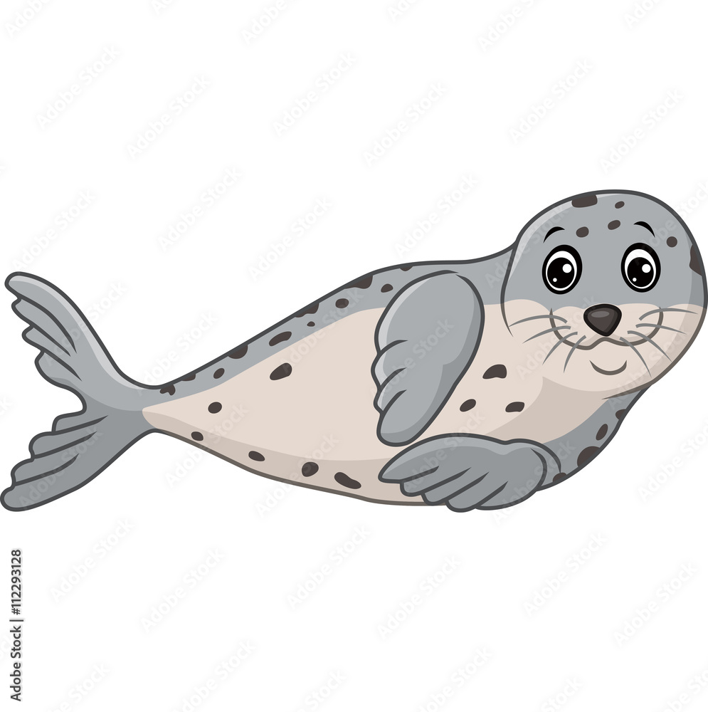Fototapeta premium Cute seal cartoon 