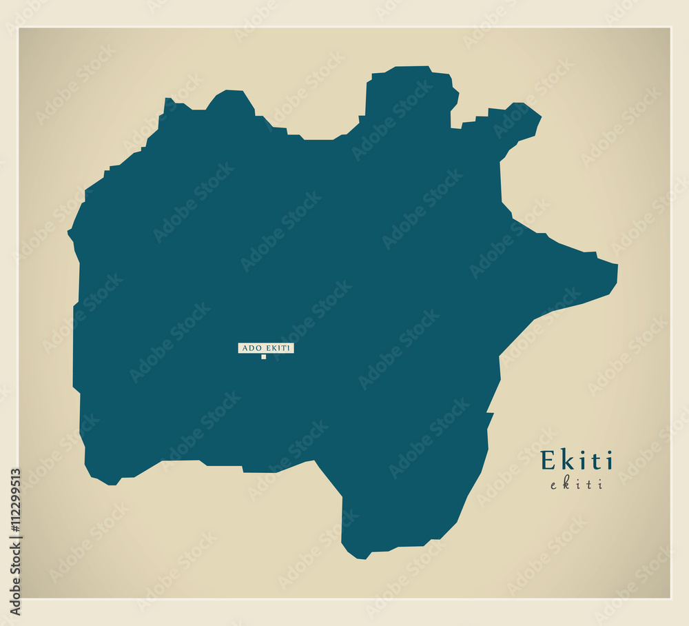 Modern Map - Ekiti NG