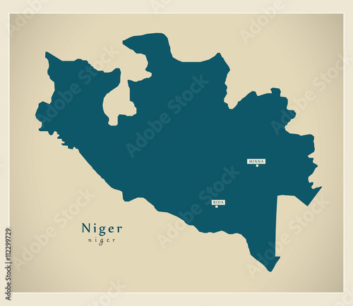 Modern Map - Niger NG