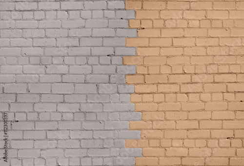 Grey-Beige Brick Wall