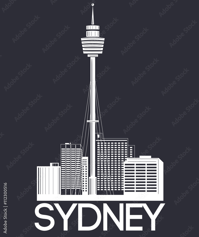 Fototapeta premium Sydney city banner