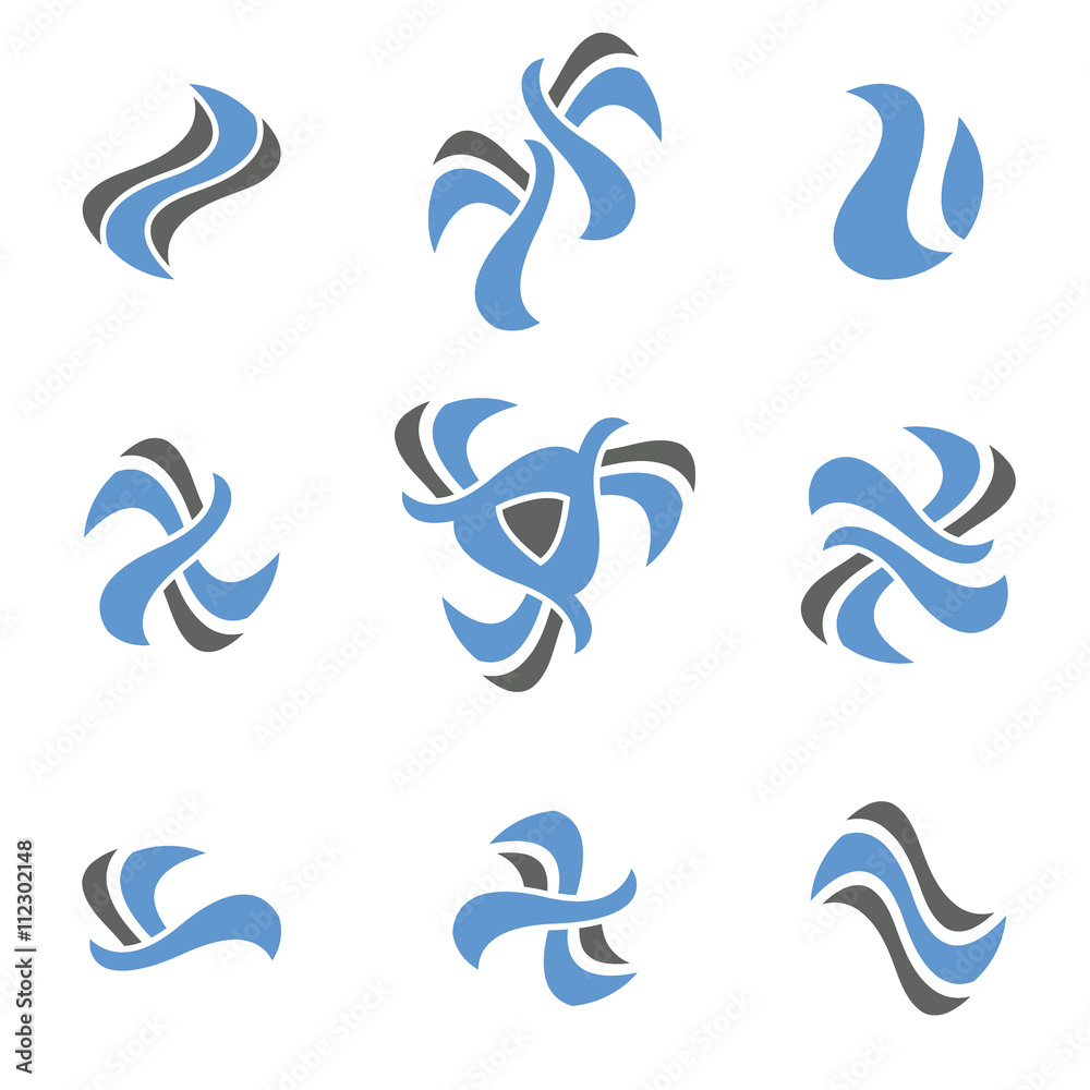 Abstract vector icons and symbols,logo design elements Abstract vector icons and symbols,logo design elements