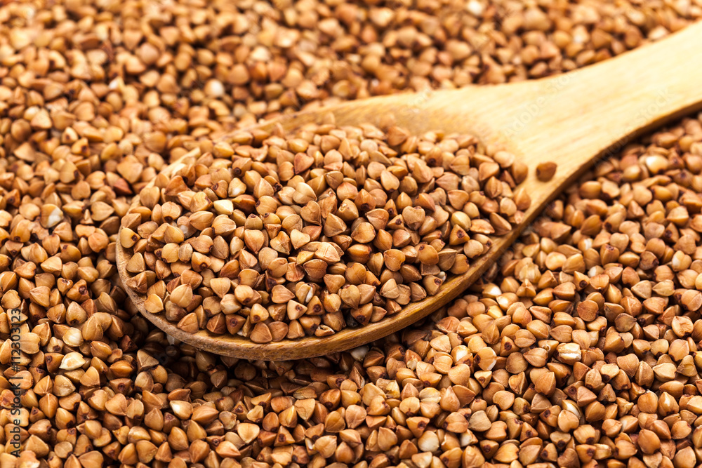 Buckwheat texture high-quality photograph of premium buckwheat groats Buckwheat texture high-quality photograph of premium buckwheat groats