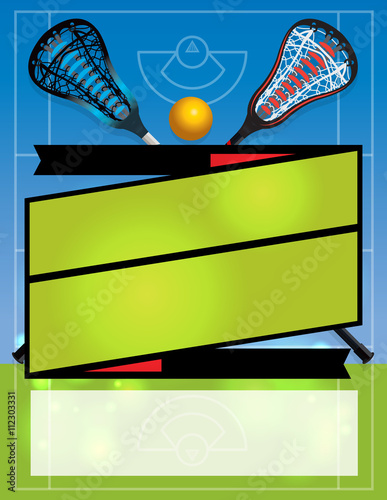 Blank Lacrosse Flyer Background
