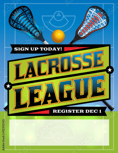 Lacrosse League Template Design