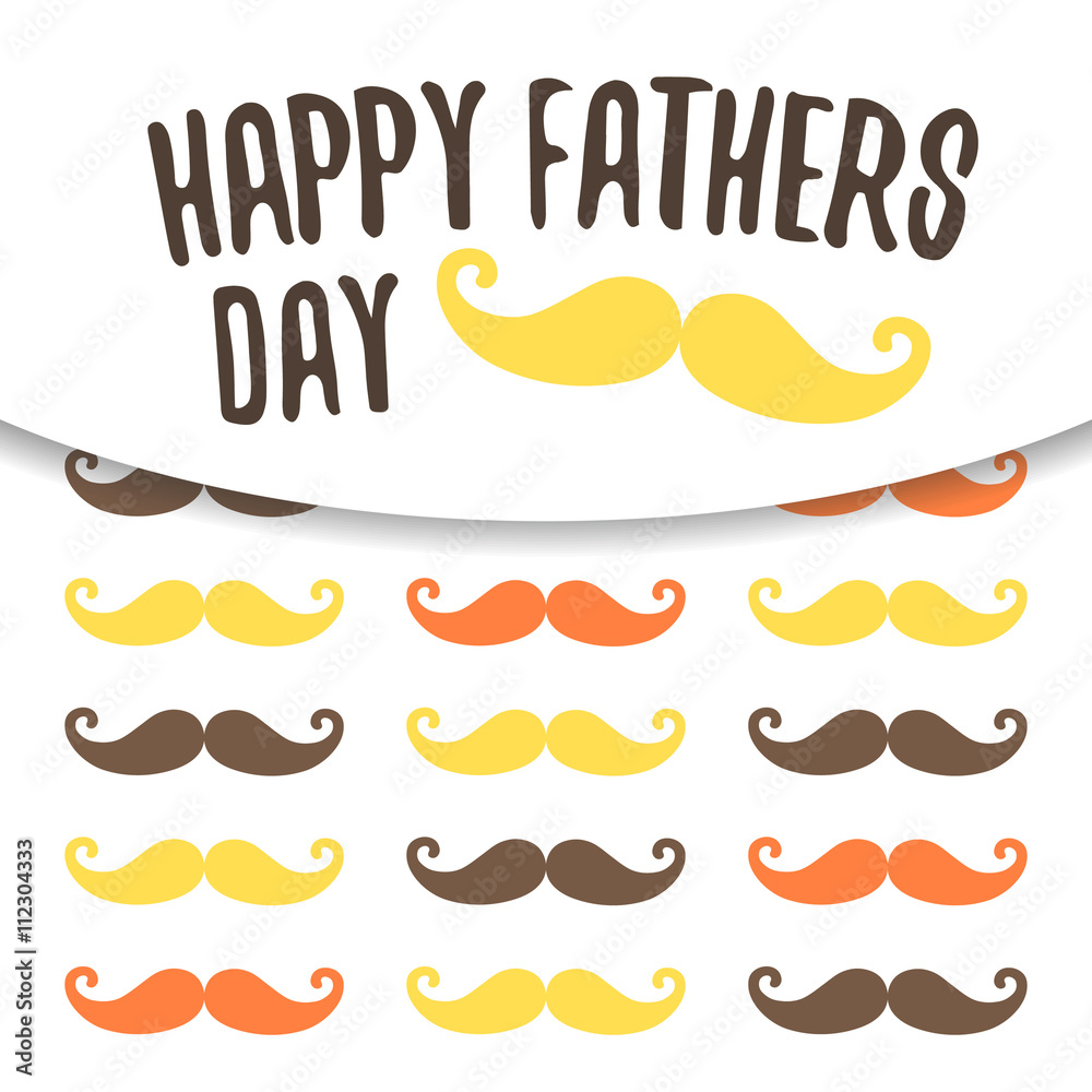 Cute flat style card, postcard, background for happy fathers day. Cute flat style card, postcard, background for happy fathers day.