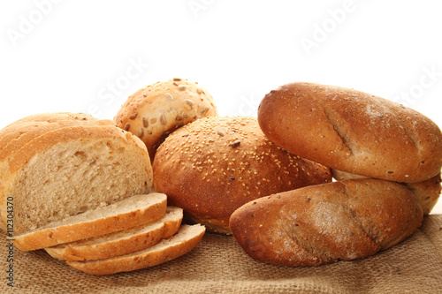Variety of fresh bread