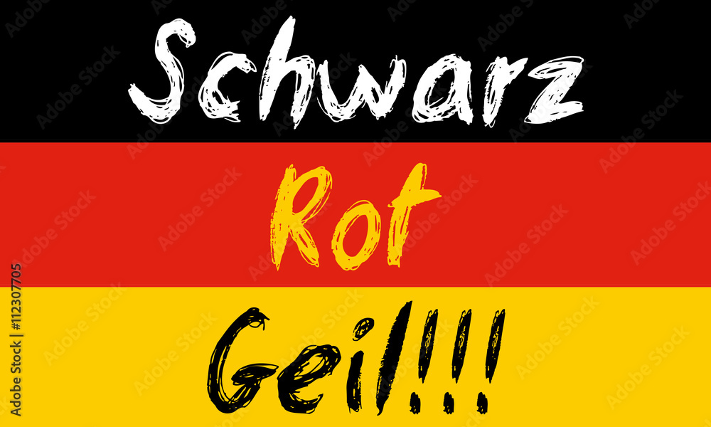 Flagge Rot-Schwarz-Rot Stock Illustration