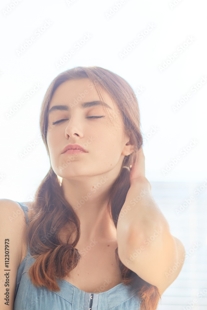 Naklejka premium sensual girl portrait