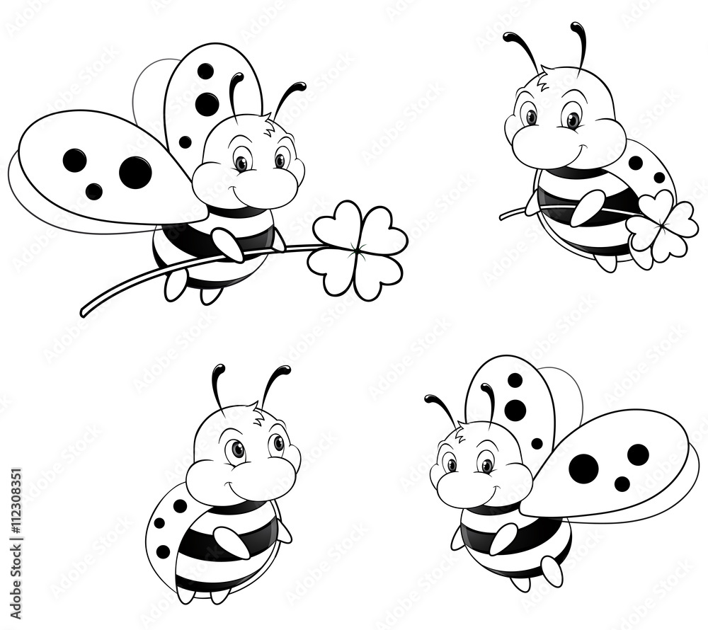 Obraz premium Happy Ladybugs Collection