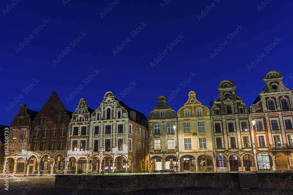Flemish-Baroque-style townhouses in Arras in France