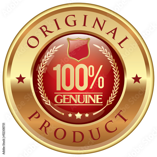 100% genuine product icon