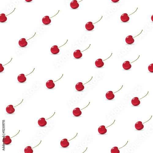 Simple seamless cherry background