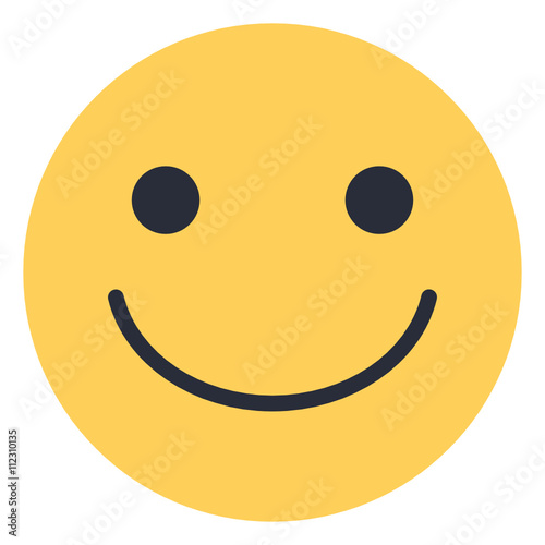 Smiling face - Flat Emoticon design | Emojilicious