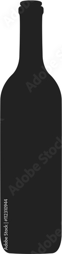 wine bottle silhouette