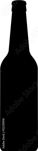 beer bottle silhouette