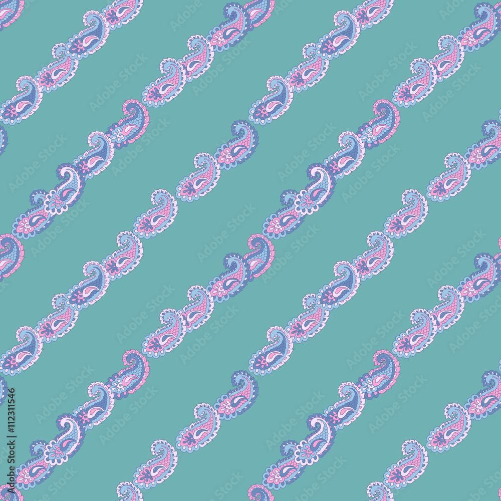 Fototapeta premium Seamless paisley pattern