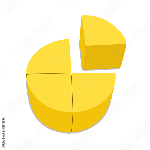 percent graph 3D blocks.