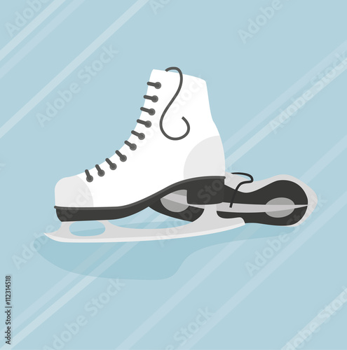 Schlittschuhe - Eislaufen - Vektor