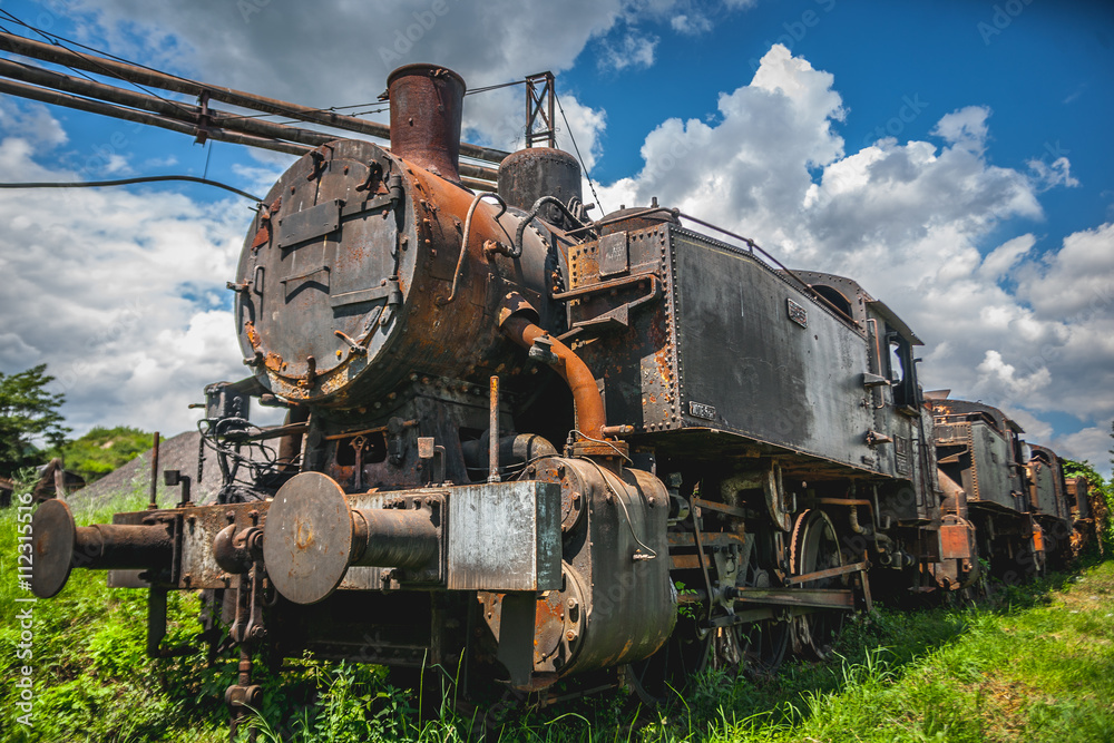 Naklejka premium old train
