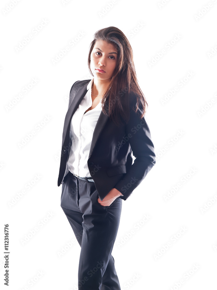 teen girl wearing a pant suit teen girl wearing a pant suit