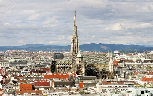 Wien Stephansdom, Panorama von Oben
