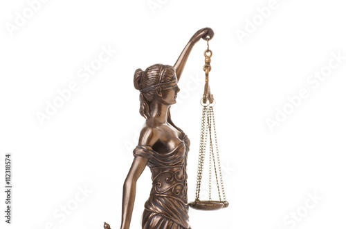 Statue of justice  isolated