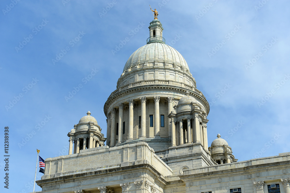 Obraz premium Rhode Island State House, Providence, Rhode Island, USA. Rhode Island State House was constructed in 1904 with Georgian style.