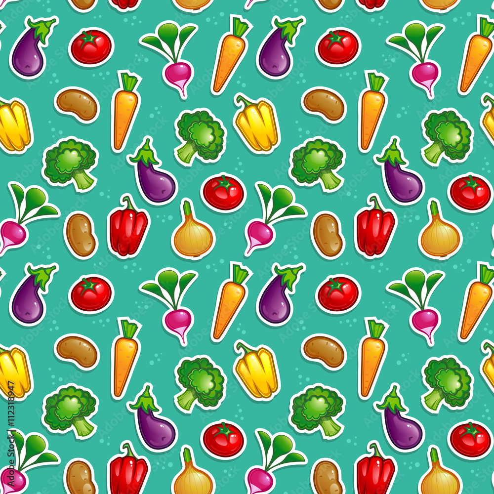 vegetable seamless pattern vegetable seamless pattern