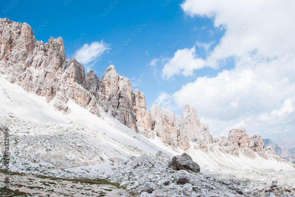 Dolomiti, Italy. Walk on Lagazuoi. Dolomiti, Italy. Walk on Lagazuoi.