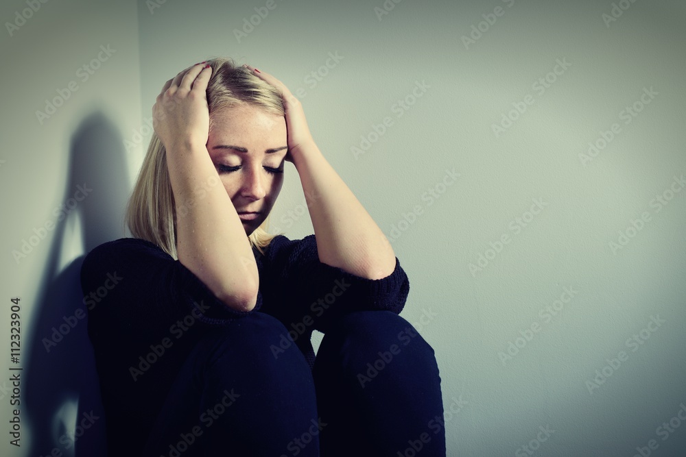 Sad woman.