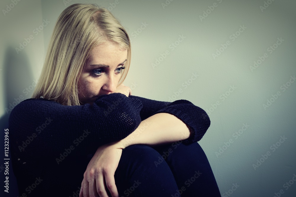Sad woman.