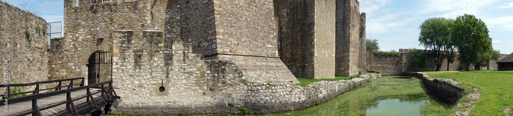Ditch and wall