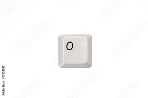 White keyboard keys - letter O