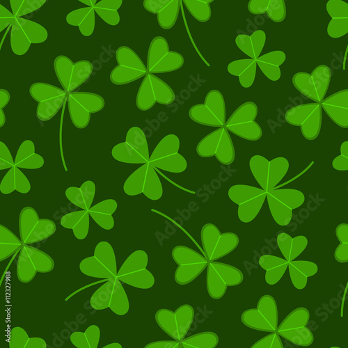 The leaves of the clover. Seamless background. © ksenica