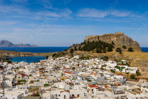 Lindos village and castle, Rhodes island, Dodecanese, Greece. © r_andrei