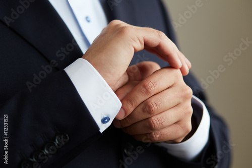 Man in black suit