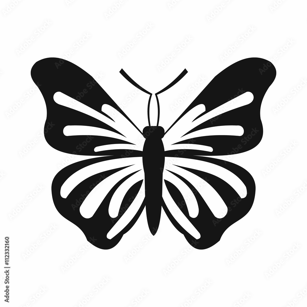 Butterfly icon, simple style Butterfly icon, simple style