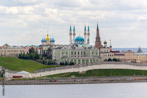 Overview on Kazan Kremlin from riverside