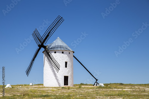 windmill in Campo de Criptana. La Mancha, Spain