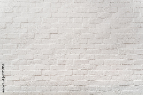 White grunge brick wall background, abstract, texture