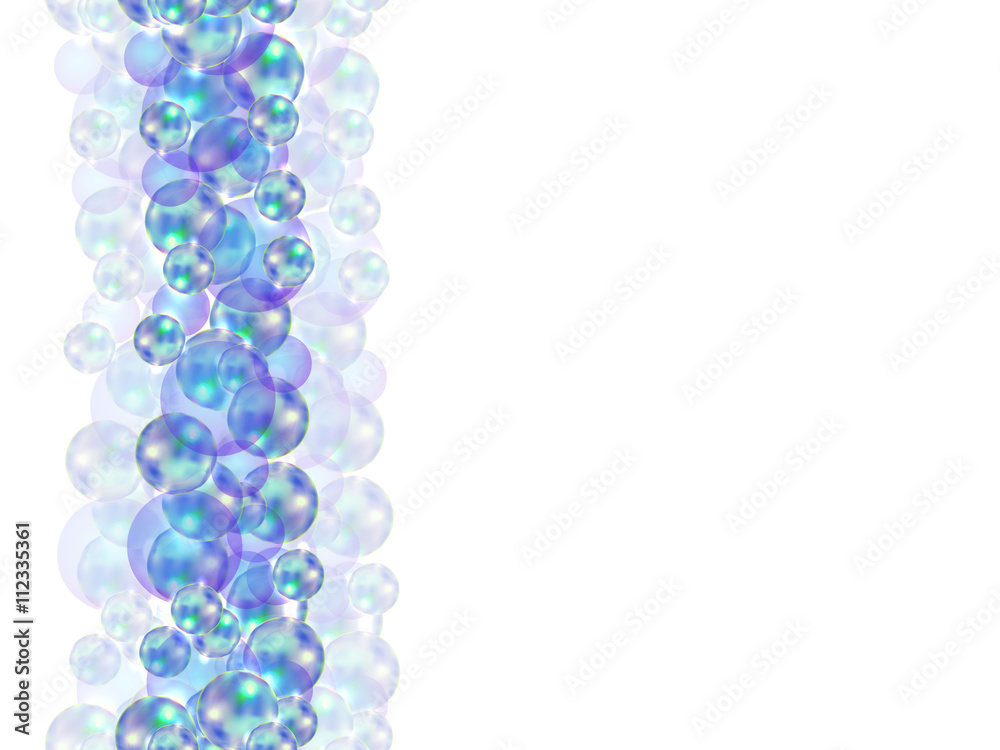 Abstract white background with rising bubbles, vector illustration Abstract white background with rising bubbles, vector illustration