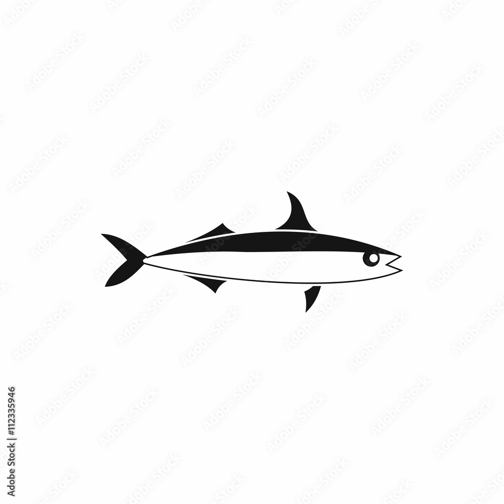 Fototapeta premium Fish icon, simple style