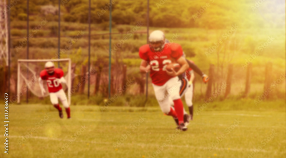 Blurred background of american football game Blurred background of american football game