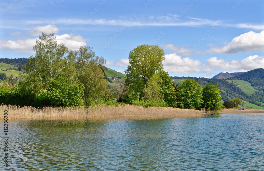 Ägerisee in Oberägeri im Kanton Zug - Schweiz Ägerisee in Oberägeri im Kanton Zug - Schweiz