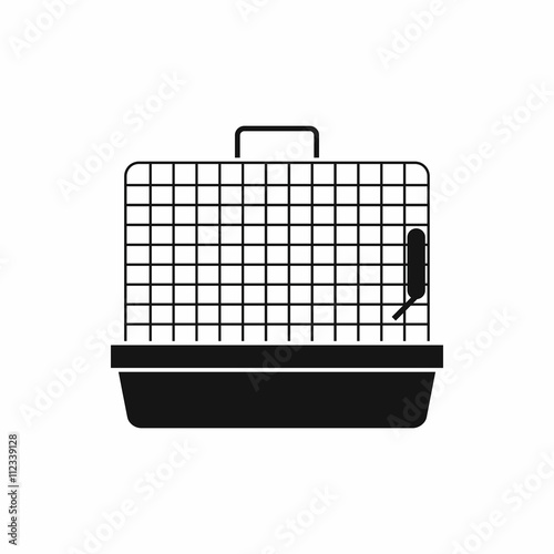 Cage for birds icon, simple style