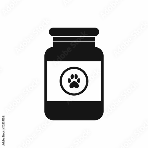 Treatment solution for animals icon, simple style